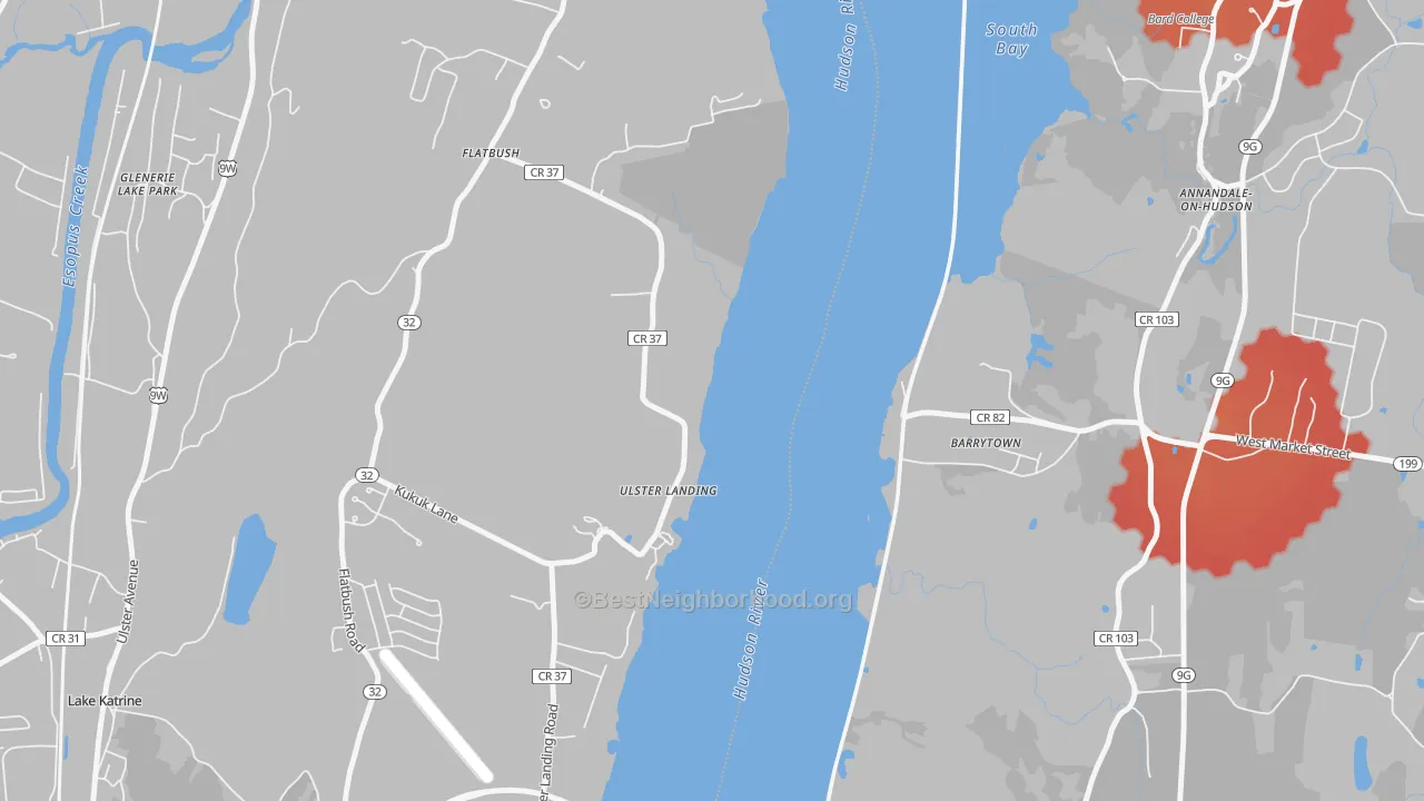 Transit Grade map of Ulster Landing, NY