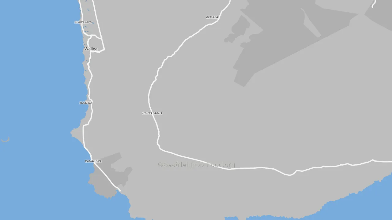 Transit Grade map of Ulupalakua, HI