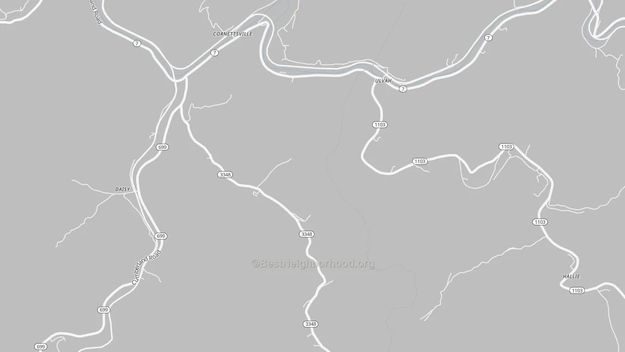 Transit Grade map of Ulvah, KY