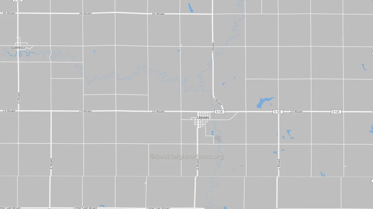 Transit Grade map of Ulysses, NE