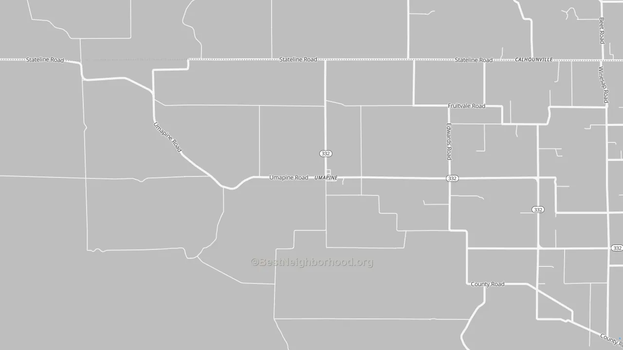 Transit Grade map of Umapine, OR