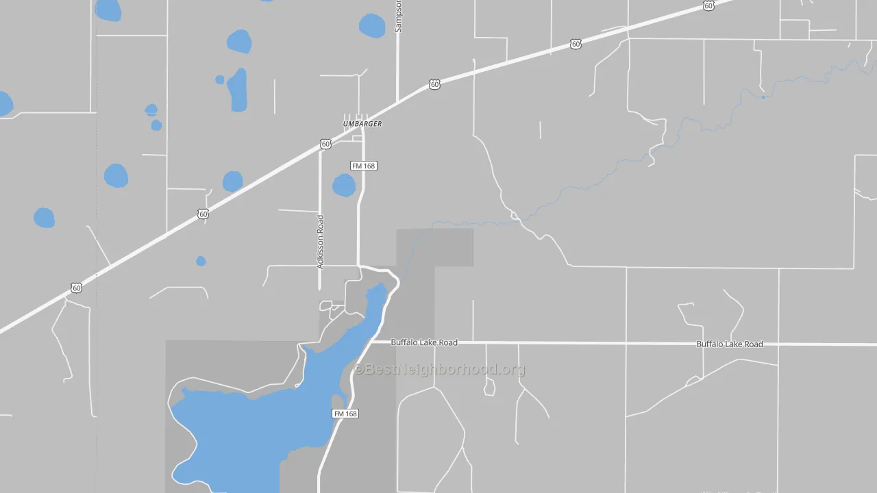 Transit Grade map of Umbarger, TX