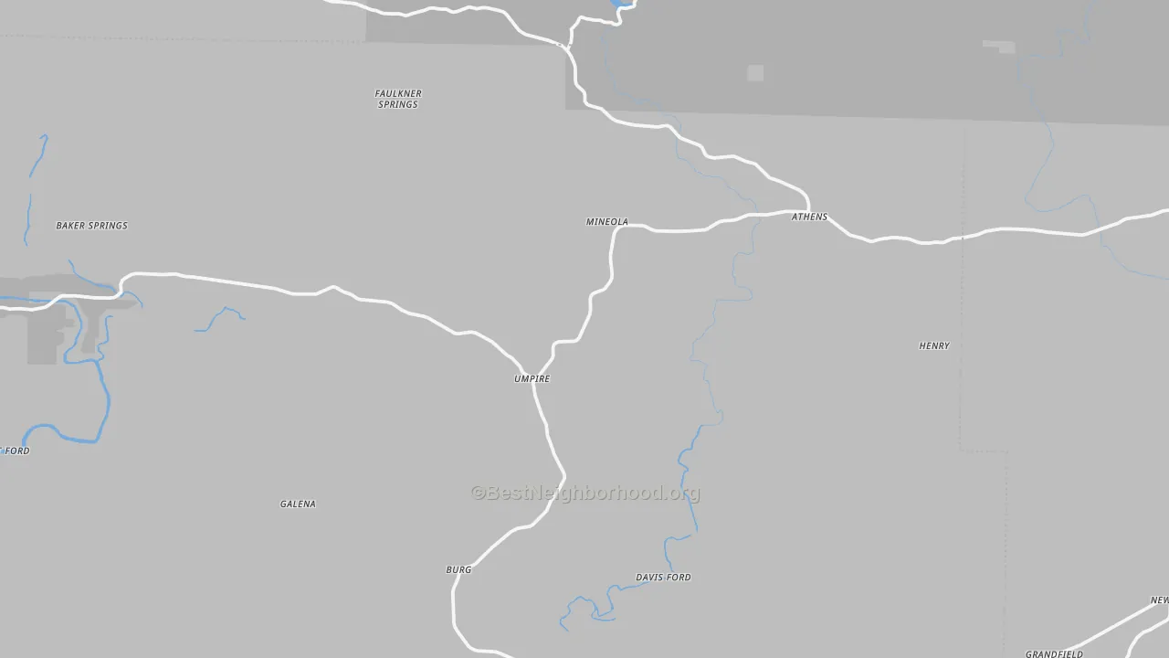 Transit Grade map of Umpire, AR