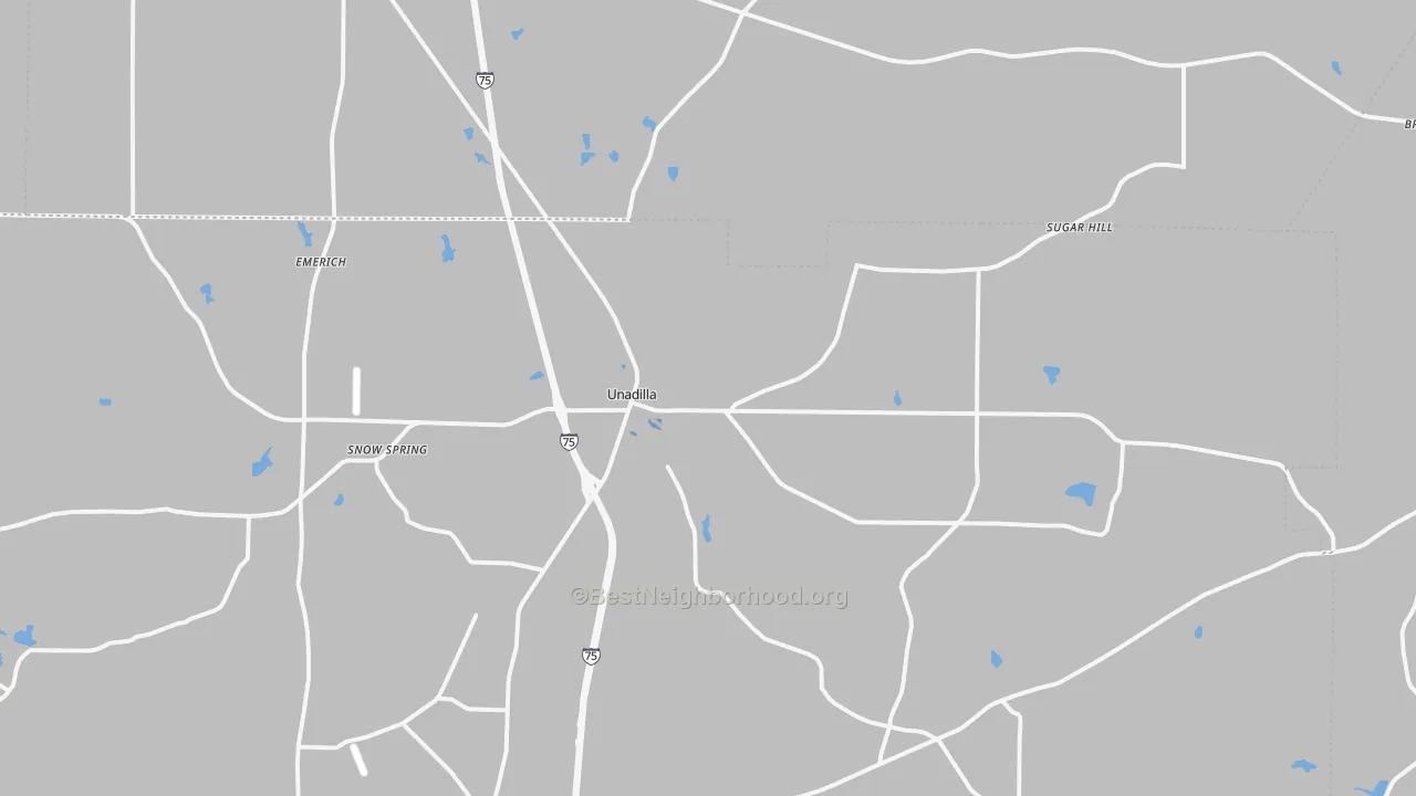 Transit Grade map of Unadilla, GA