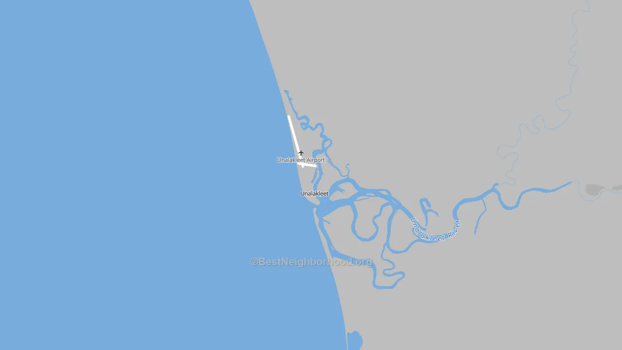 Transit Grade map of Unalakleet, AK