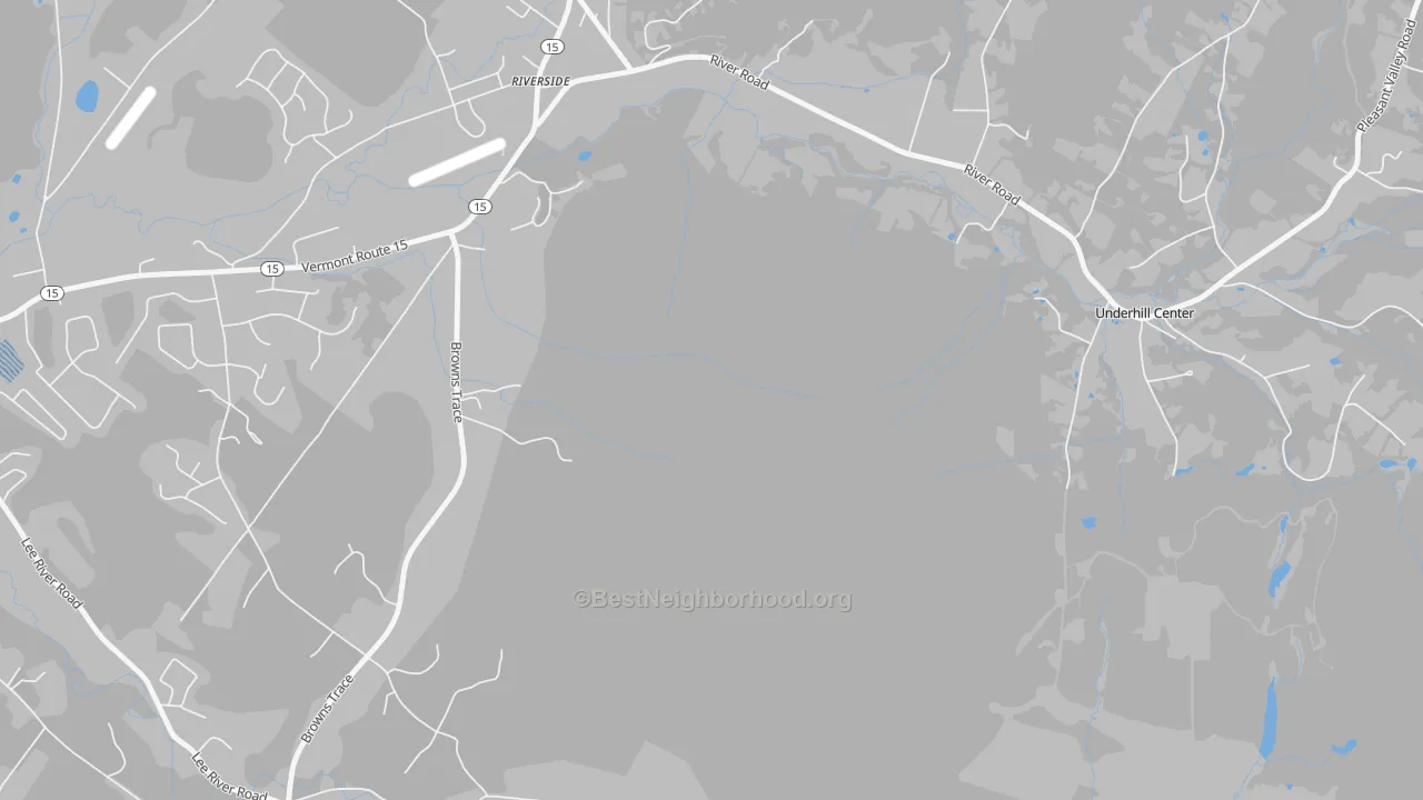 Transit Grade map of Underhill Center, VT