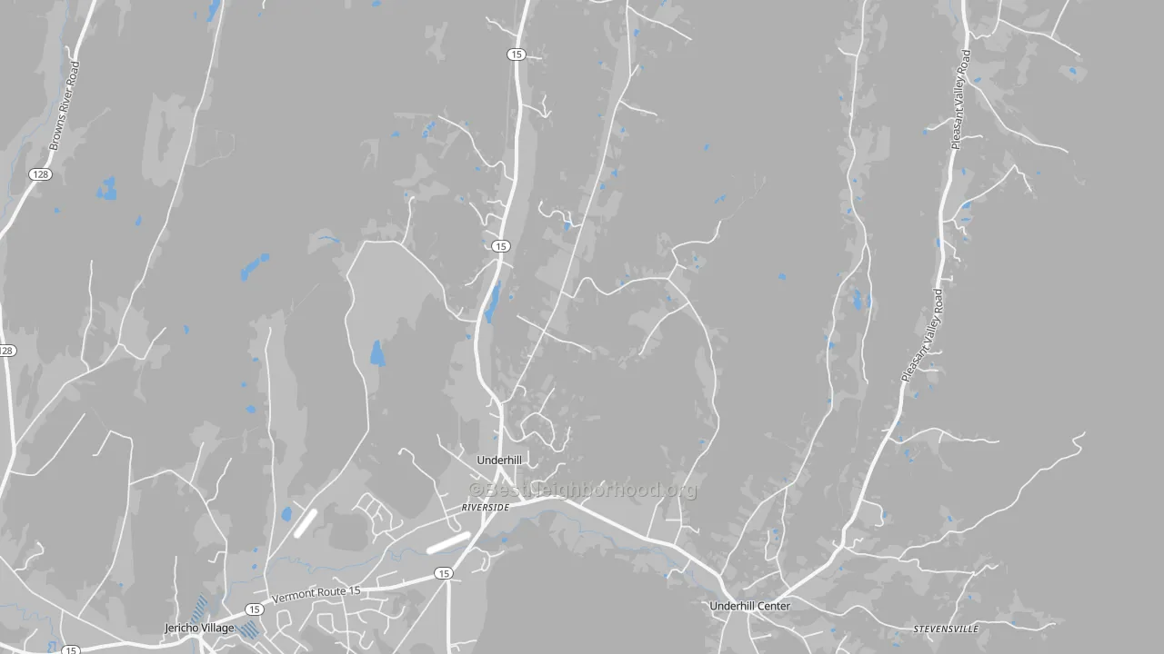 Transit Grade map of Underhill, VT
