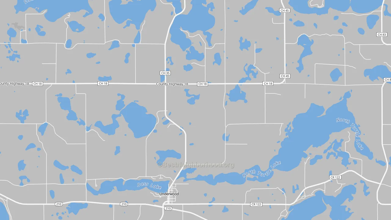 Transit Grade map of Underwood, MN