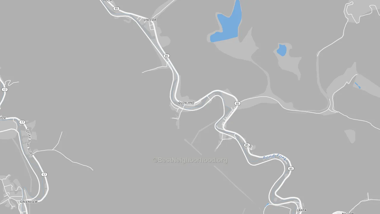Transit Grade map of Uneeda, WV