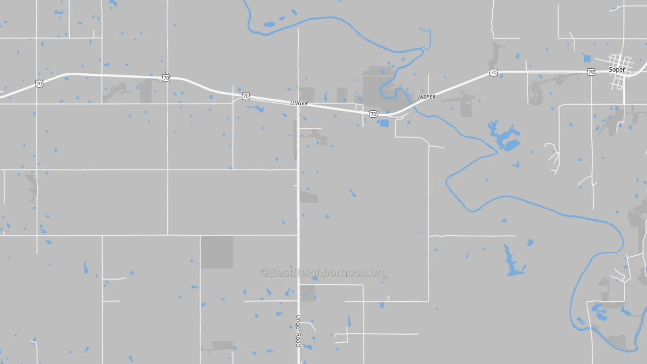 Transit Grade map of Unger, OK