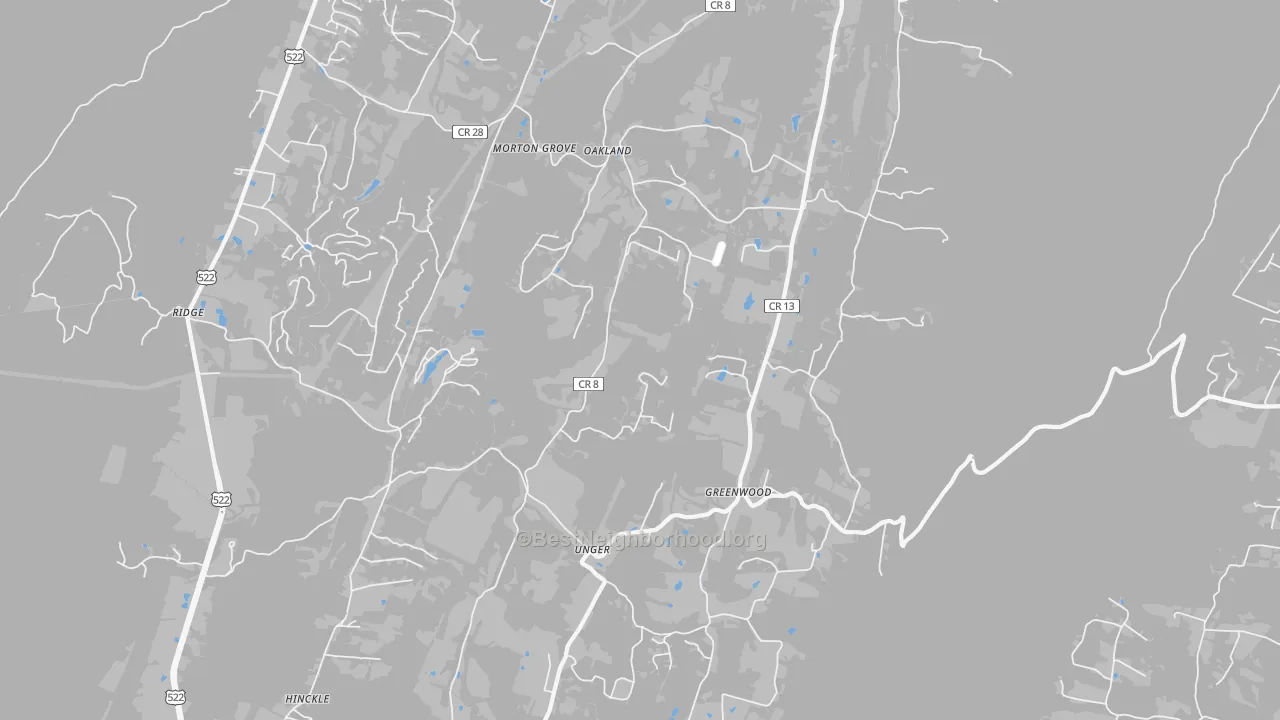 Transit Grade map of Unger, WV