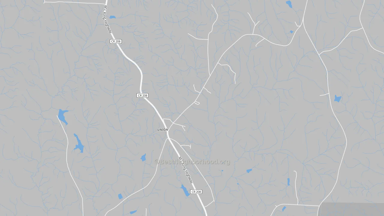 Transit Grade map of Union, AL