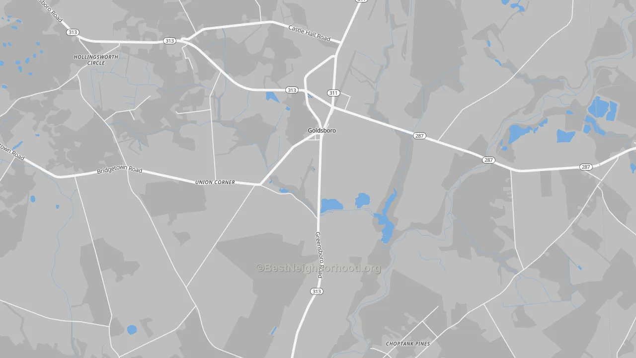 Transit Grade map of Union Corner, MD