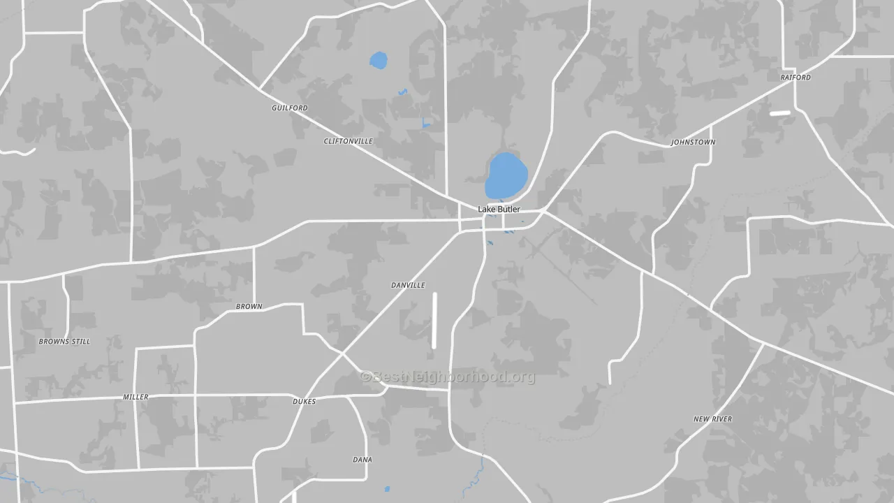 Transit Grade map of Union County, FL