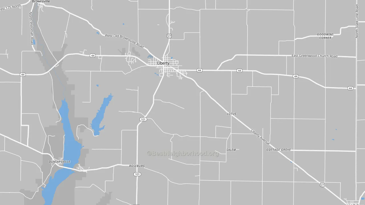 Transit Grade map of Union County, IN