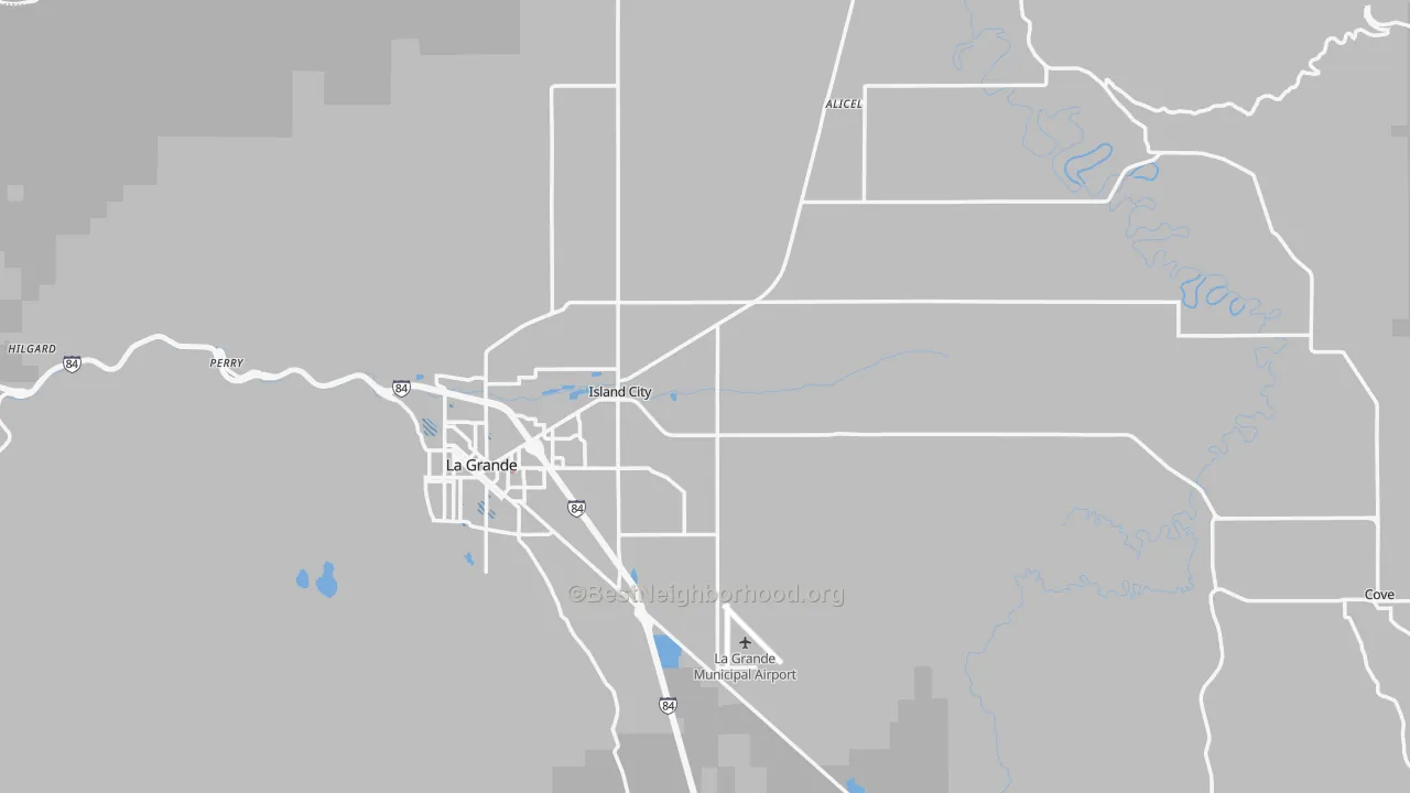 Transit Grade map of Union County, OR