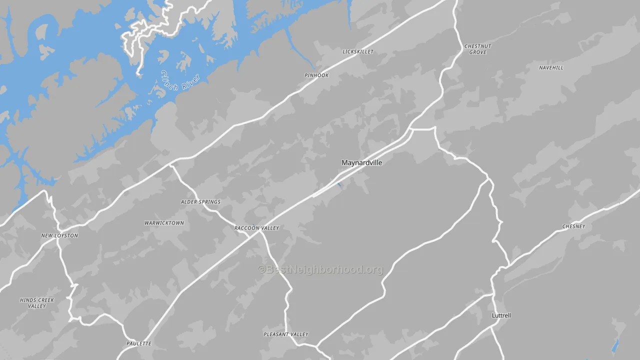 Transit Grade map of Union County, TN
