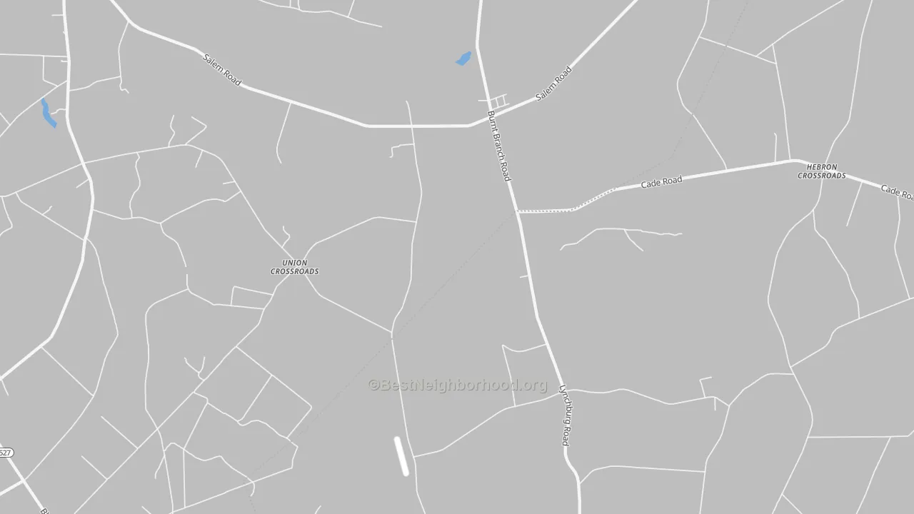 Transit Grade map of Union Crossroads, SC