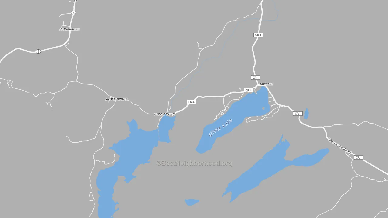 Transit Grade map of Union Falls, NY