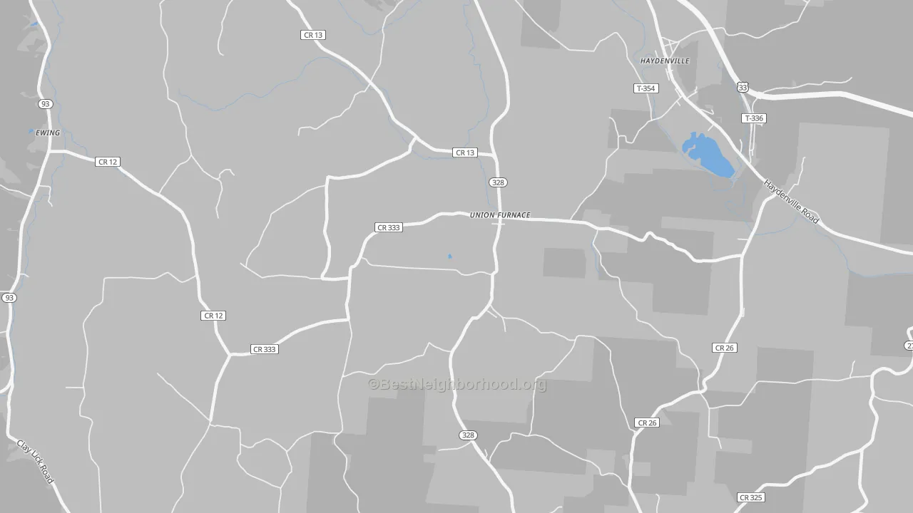 Transit Grade map of Union Furnace, OH