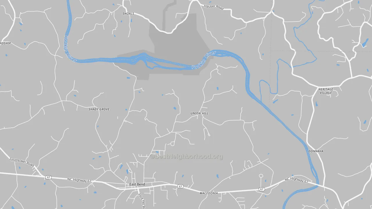 Transit Grade map of Union Hill, NC