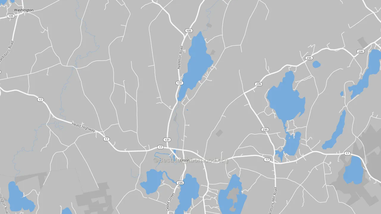 Transit Grade map of Union, ME