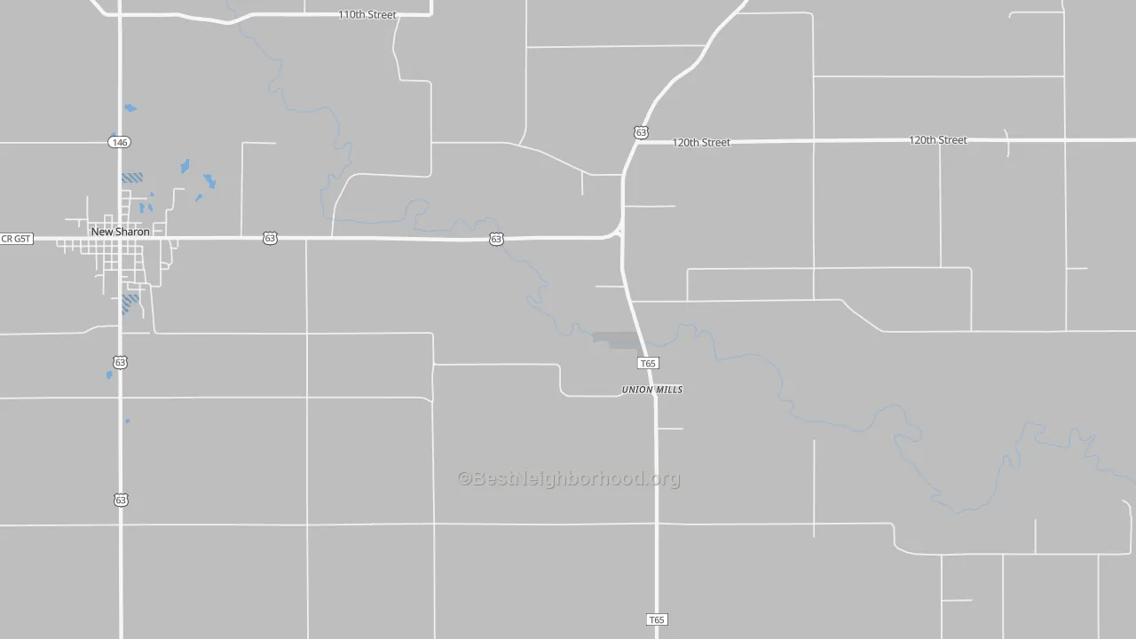 Transit Grade map of Union Mills, IA