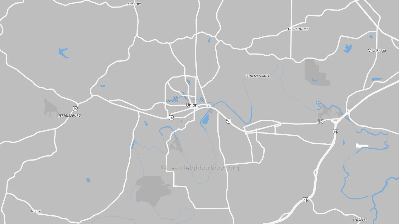 Transit Grade map of Union, MO