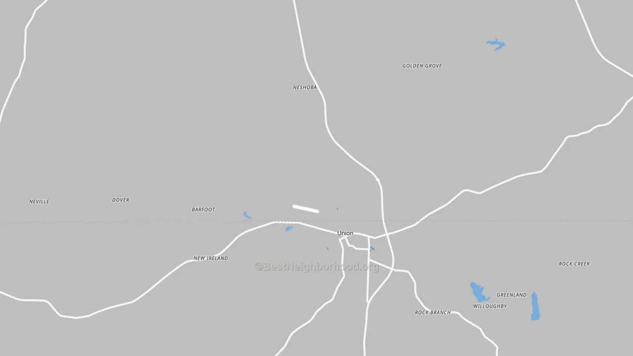 Transit Grade map of Union, MS