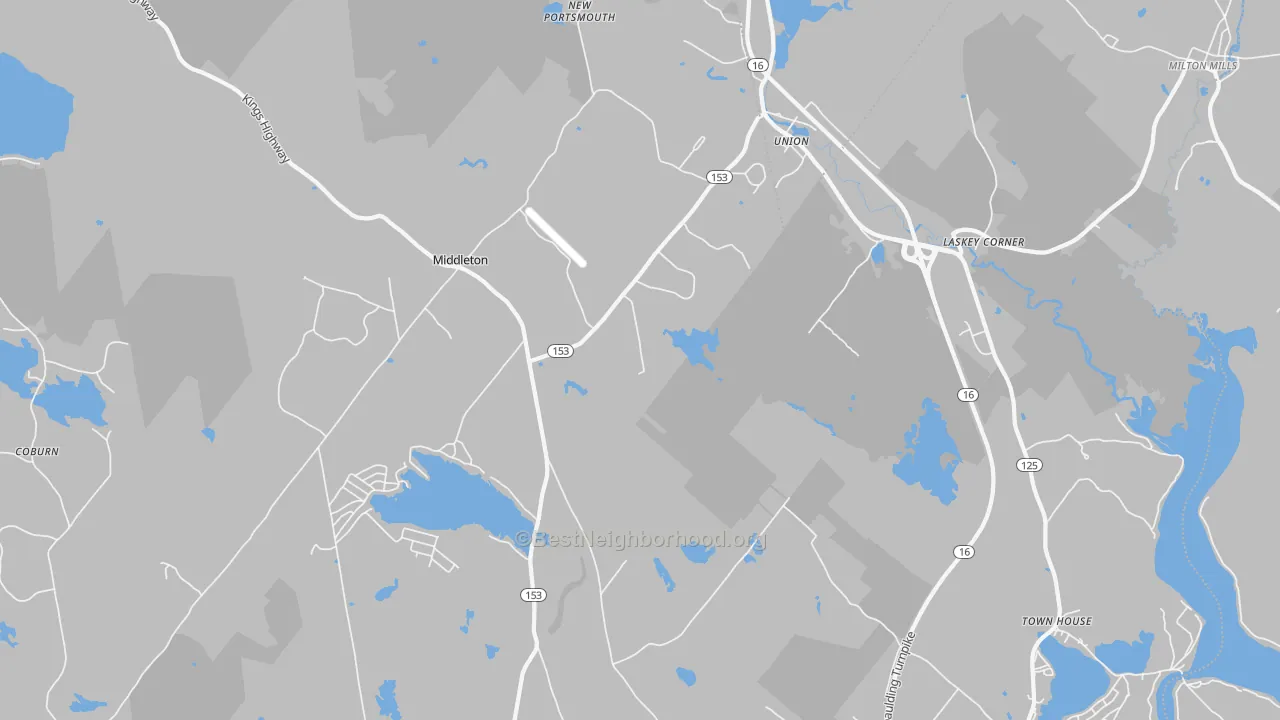 Transit Grade map of Union, NH