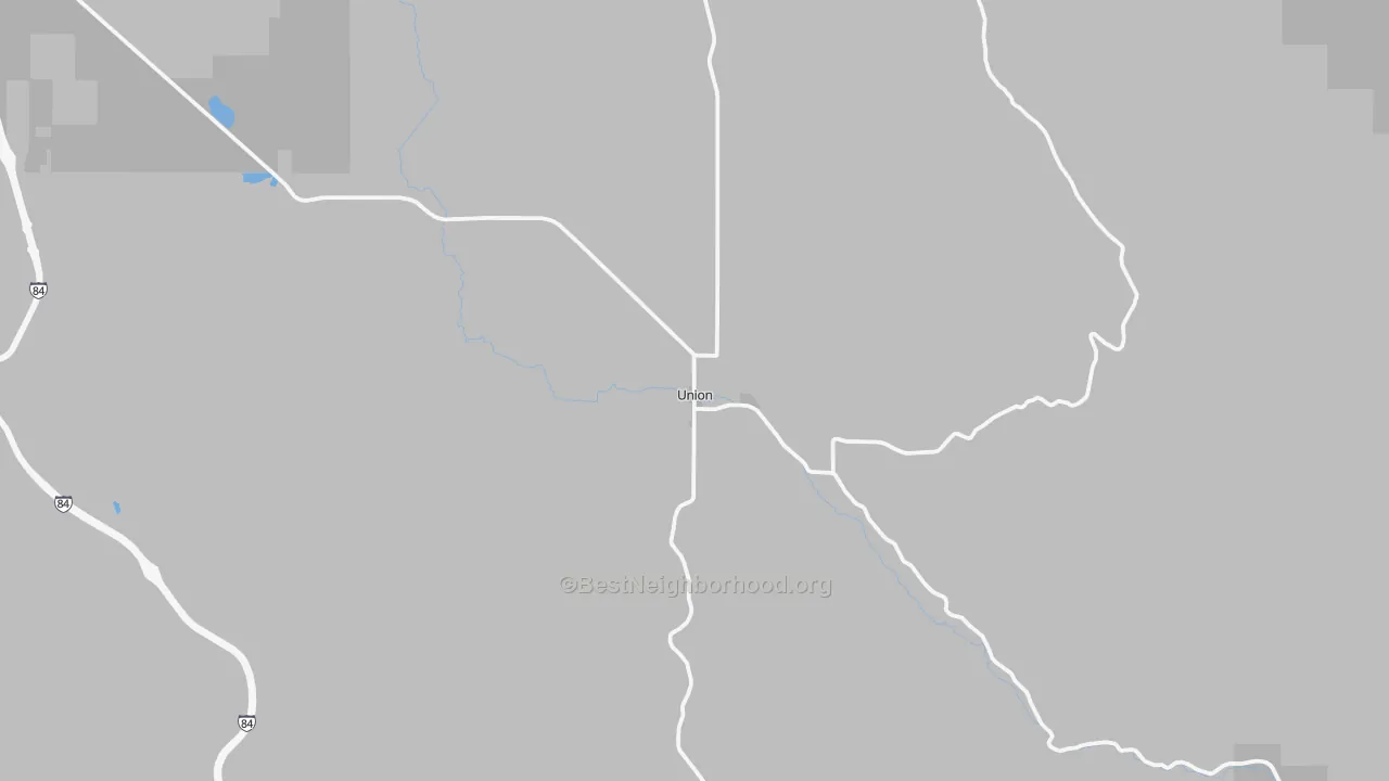 Transit Grade map of Union, OR