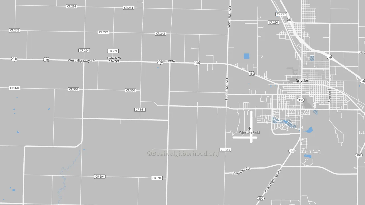 Transit Grade map of Union, TX