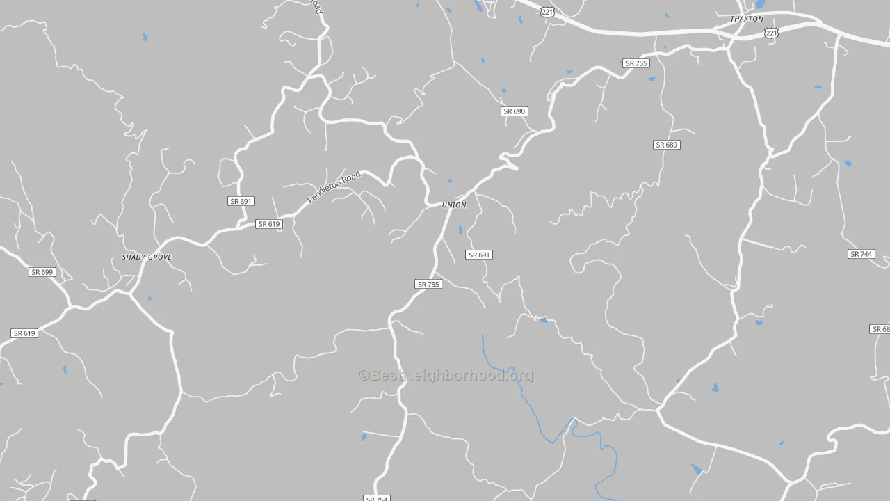 Transit Grade map of Union, VA