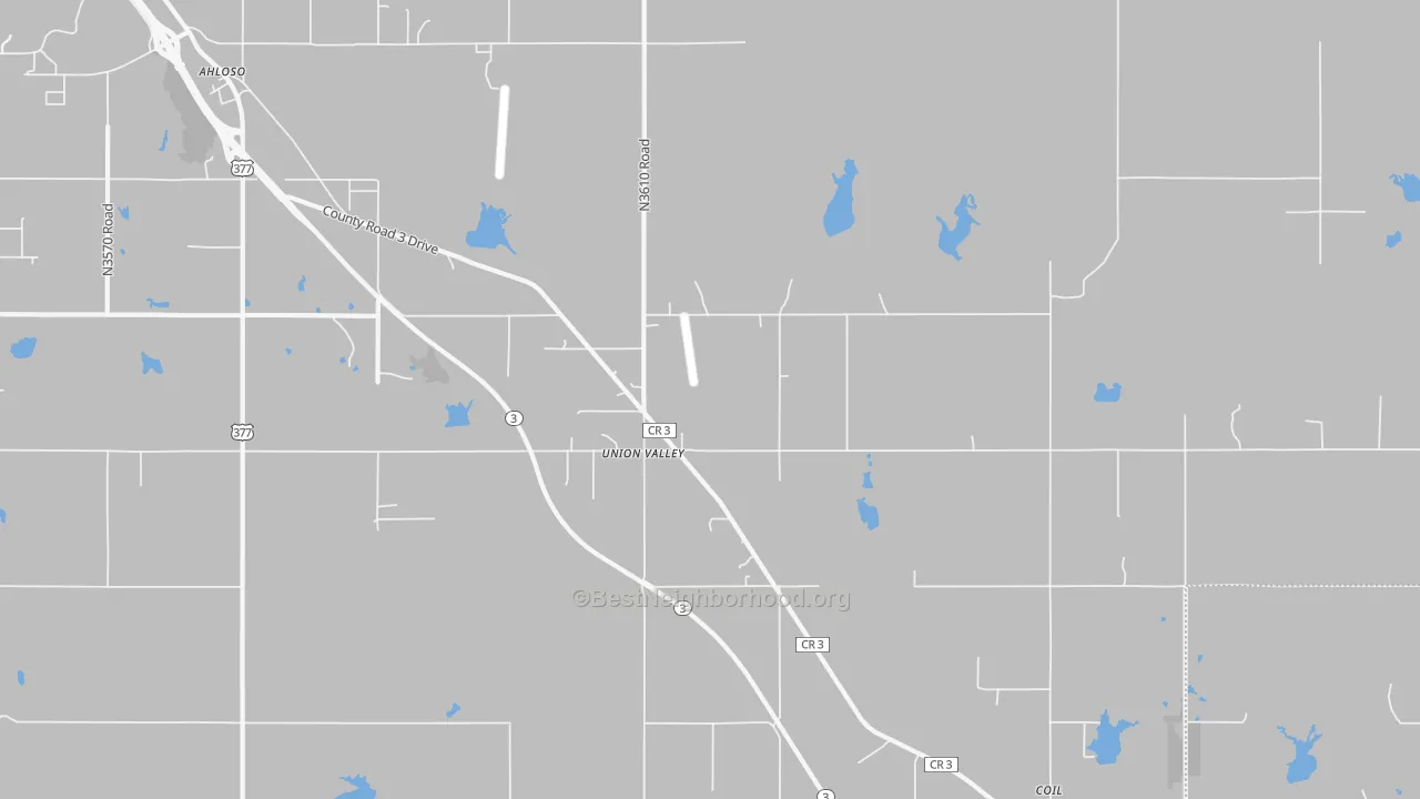Transit Grade map of Union Valley, OK