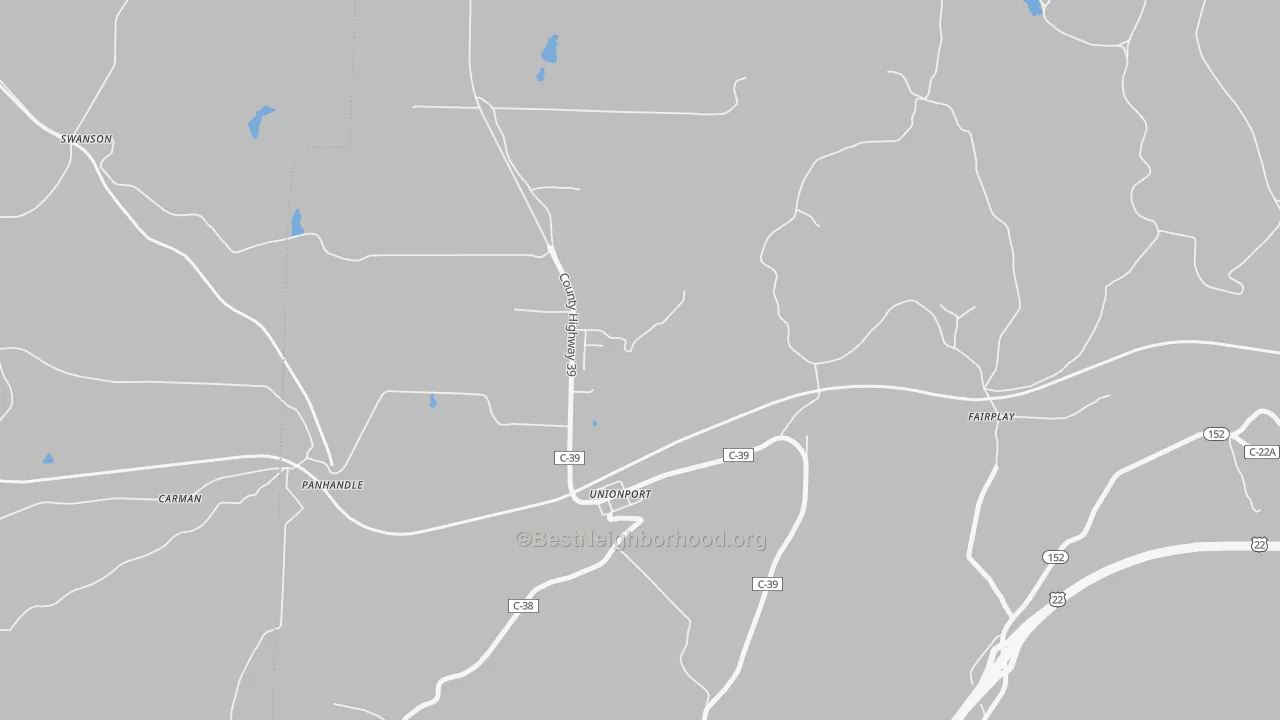 Transit Grade map of Unionport, OH