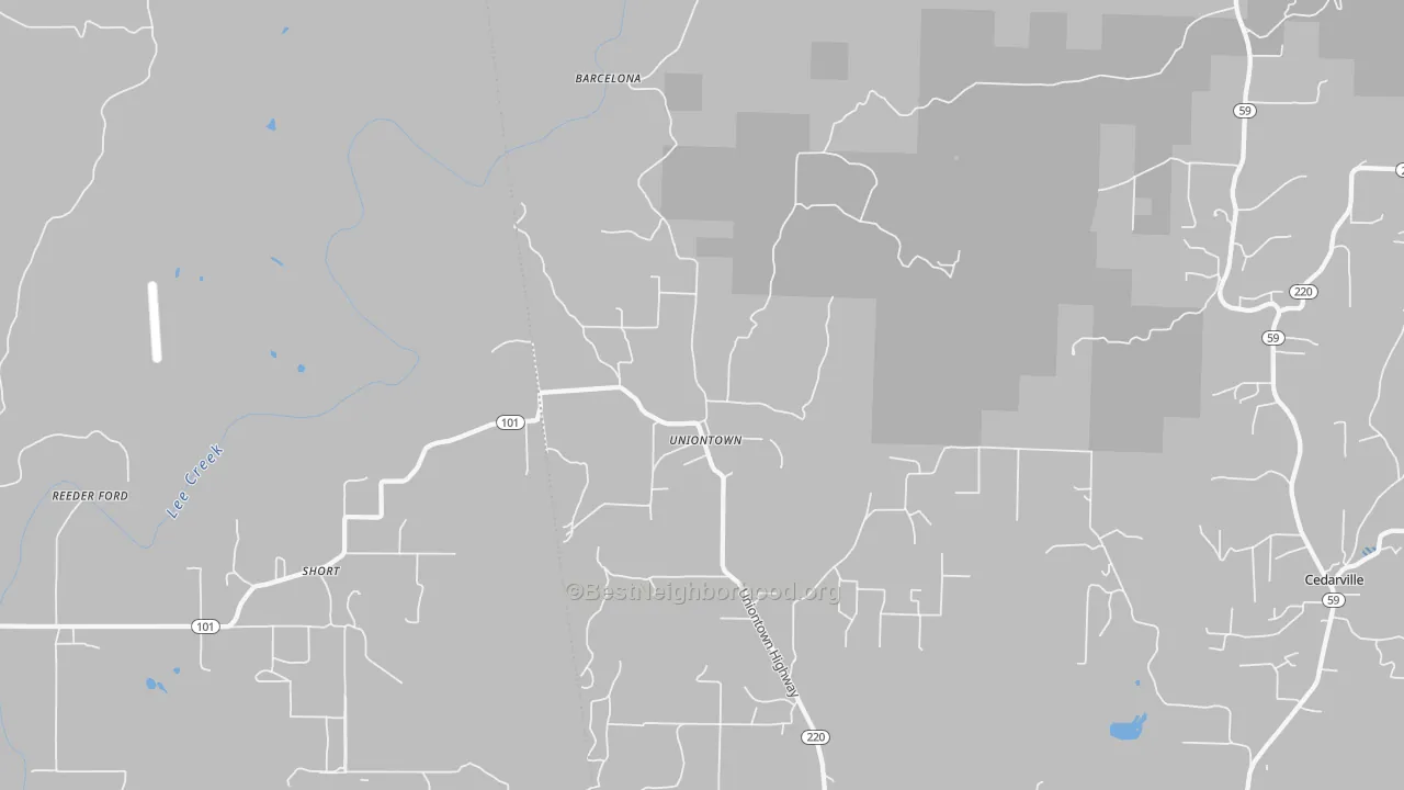 Transit Grade map of Uniontown, AR