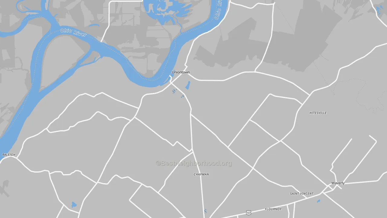 Transit Grade map of Uniontown, KY