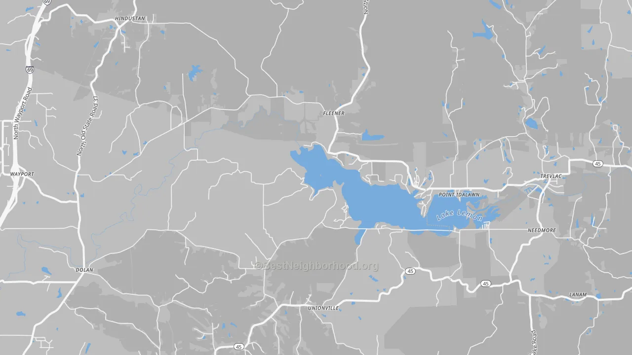 Transit Grade map of Unionville, IN