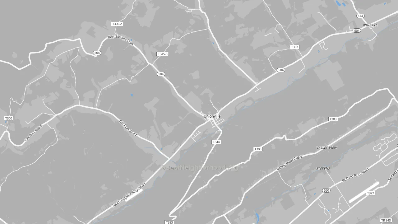Transit Grade map of Unionville, PA