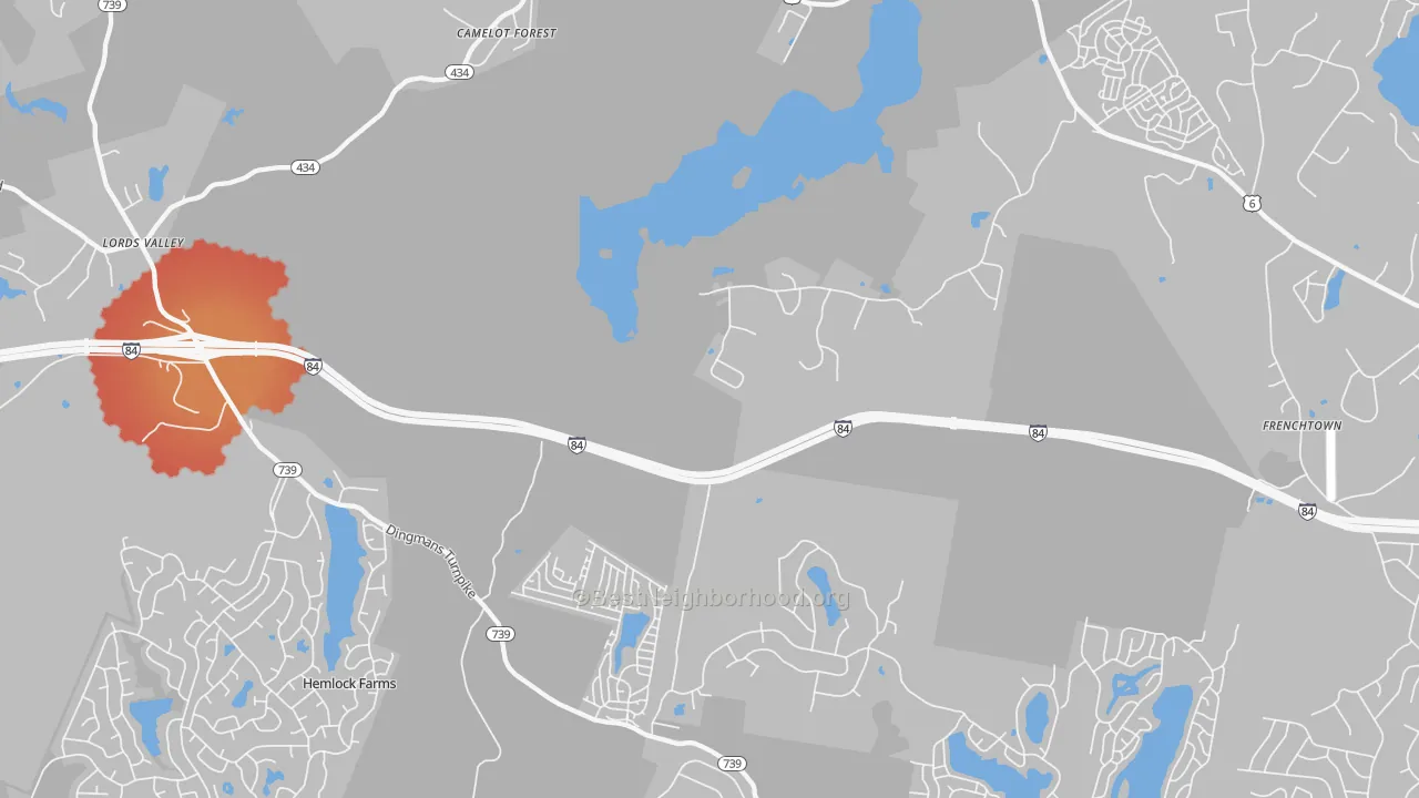 Transit Grade map of Unity House, PA