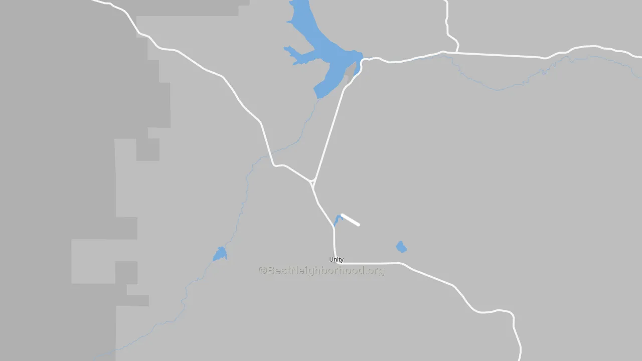 Transit Grade map of Unity, OR