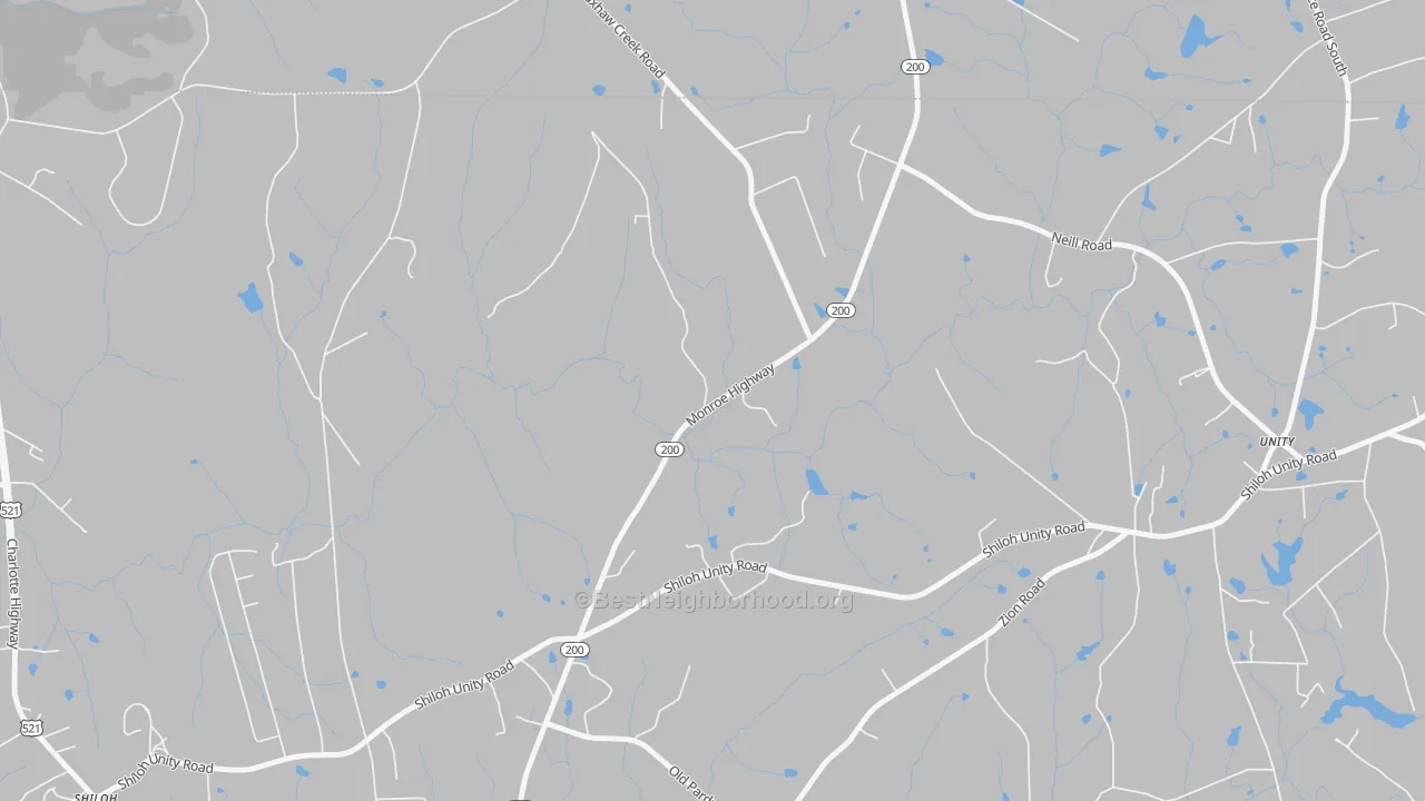 Transit Grade map of Unity, SC