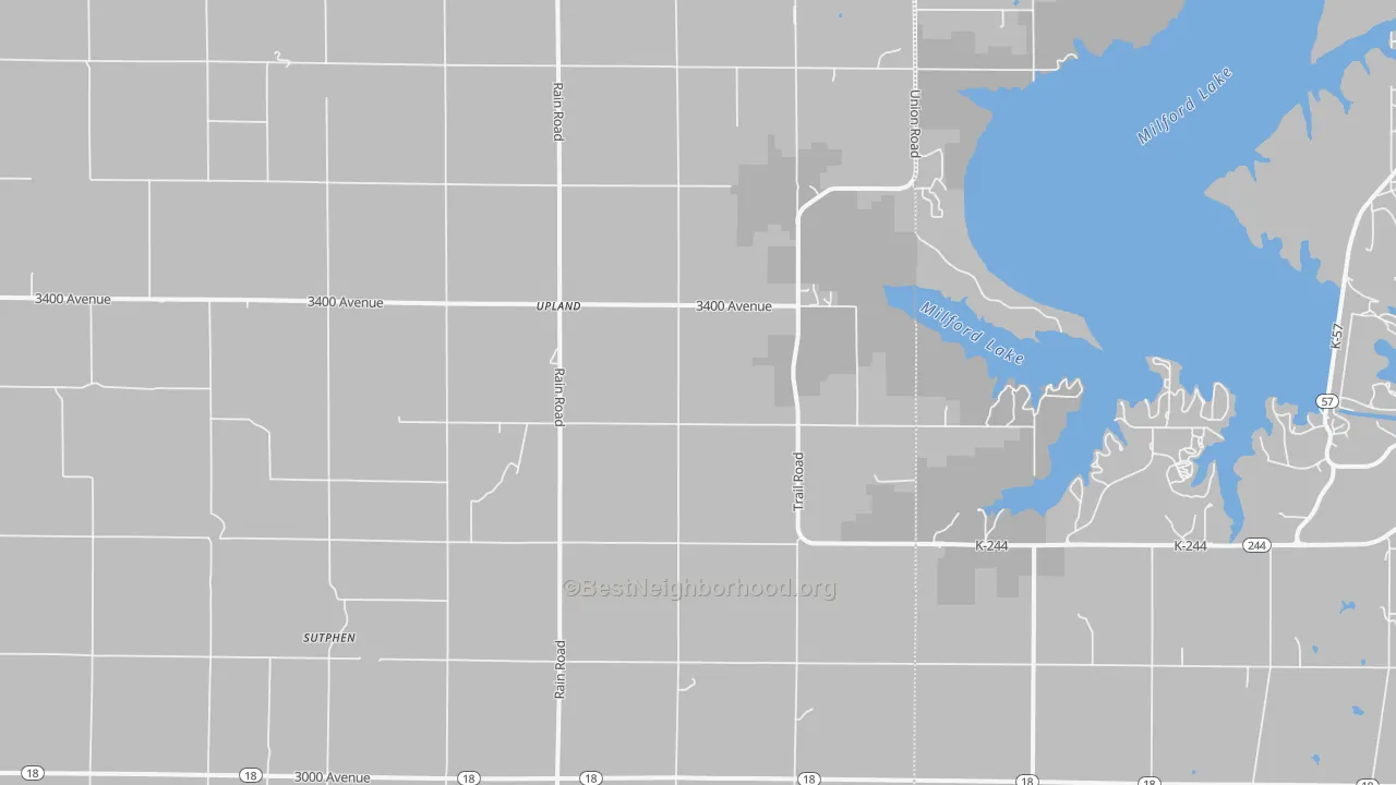 Transit Grade map of Upland, KS