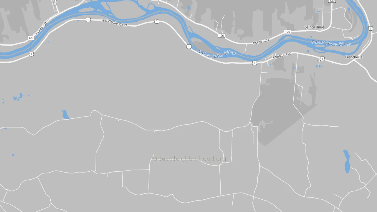 Transit Grade map of Upper Frenchville, ME