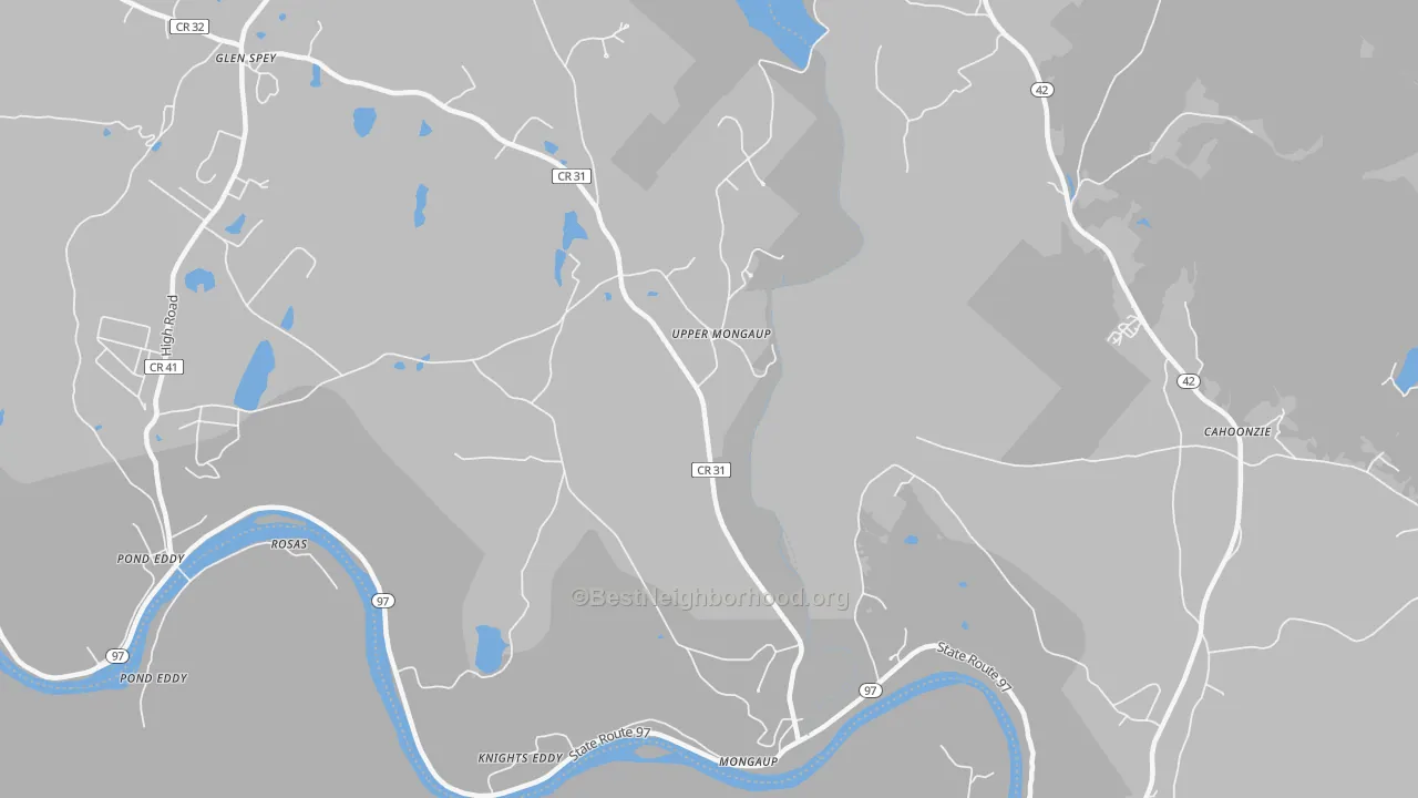 Transit Grade map of Upper Mongaup, NY