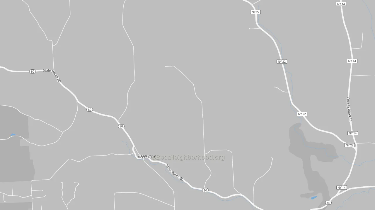 Transit Grade map of Upperville, NY