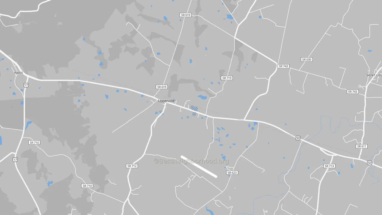 Transit Grade map of Upperville, VA