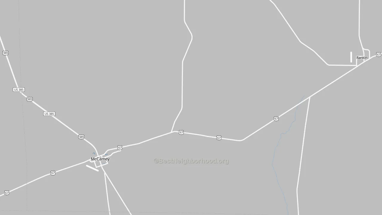 Transit Grade map of Upton County, TX