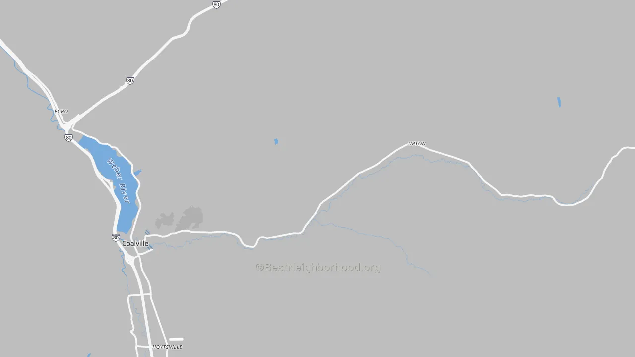 Transit Grade map of Upton, UT