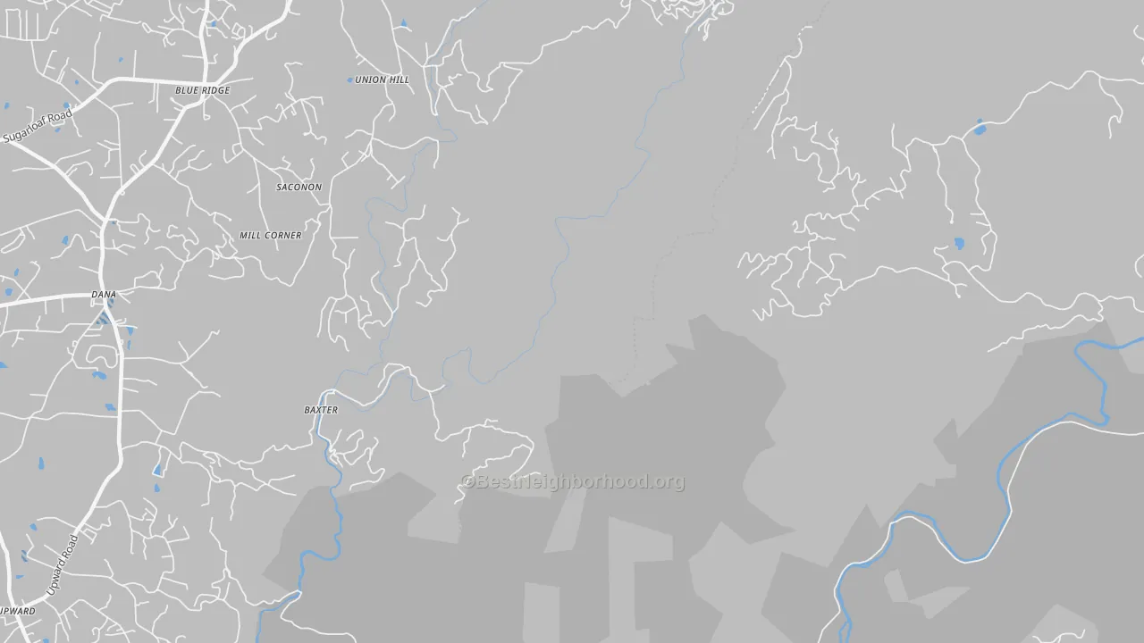 Transit Grade map of Upward, NC